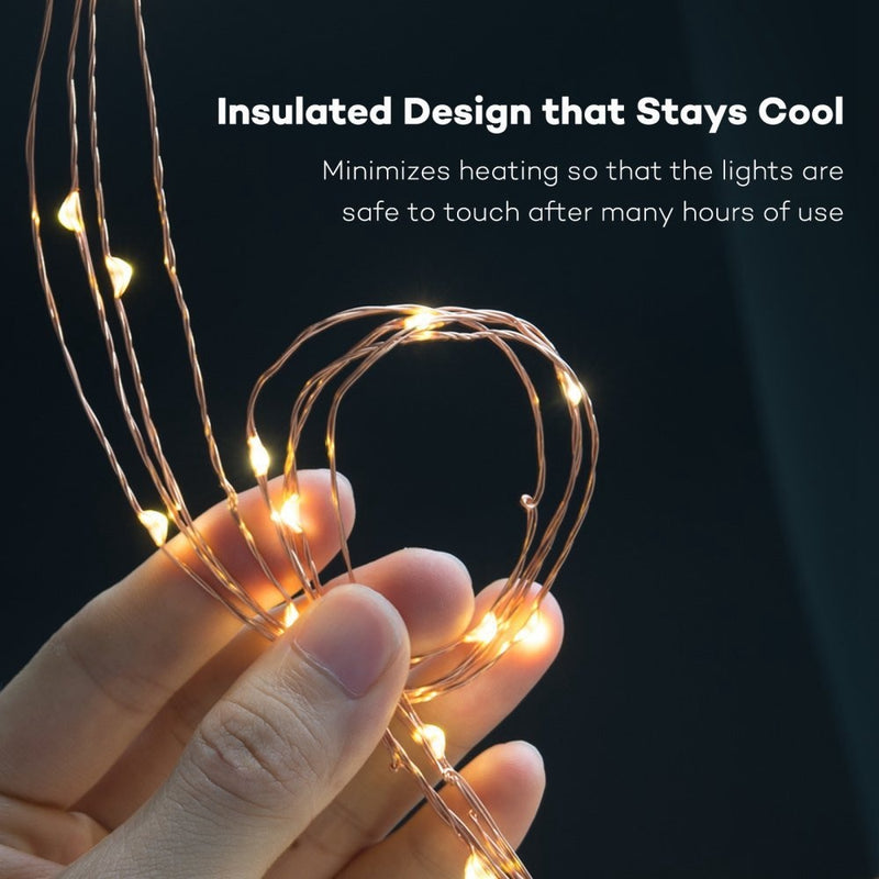 LED String 3*AA Battery Powered Decorative Silver String Christmas Lights 2M/5M/10 Warm White White for Christmas Wedding Party