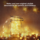 LED String 3*AA Battery Powered Decorative Silver String Christmas Lights 2M/5M/10 Warm White White for Christmas Wedding Party