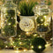 LED String 3*AA Battery Powered Decorative Silver String Christmas Lights 2M/5M/10 Warm White White for Christmas Wedding Party