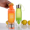 650 ML H2O  Juice Fruit Water Bottle Infuser  For Outdoor Sports Bottle BPA