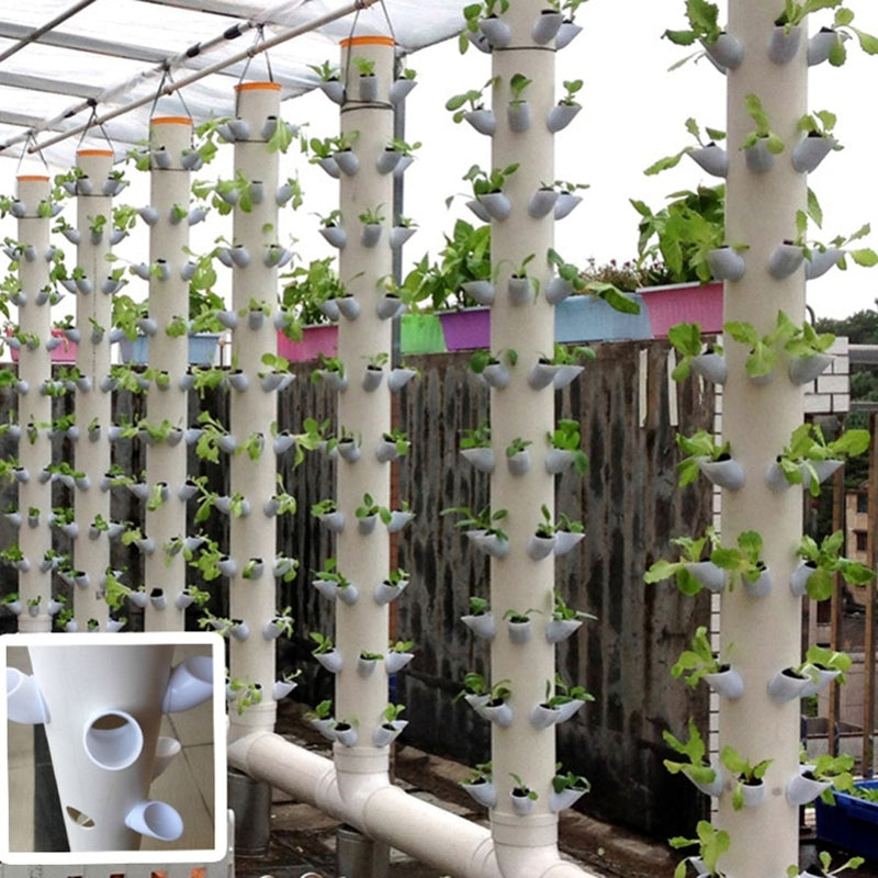 100 pcs DIY Hydroponic colonization cups Flower Container Plant Grow Pot Cup Hydroponics Vertical Tower Plant Pots accessories