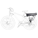 Electric Bicycle 48V 17.5Ah Rear Rack Battery Pack For eBike with Luggage Hanger Taillight USB Port US/EU/AU/UK E Bike Charger