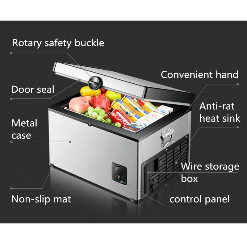 Refrigerator 35 L 12 V Auto-Refrigerator Mini Fridge Car Refrigerator Portable Cooler Vehicle Car Fridge