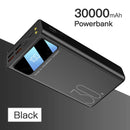 Power Bank 30000 mAh TypeC Micro USB Fast Charging Powerbank LED Display